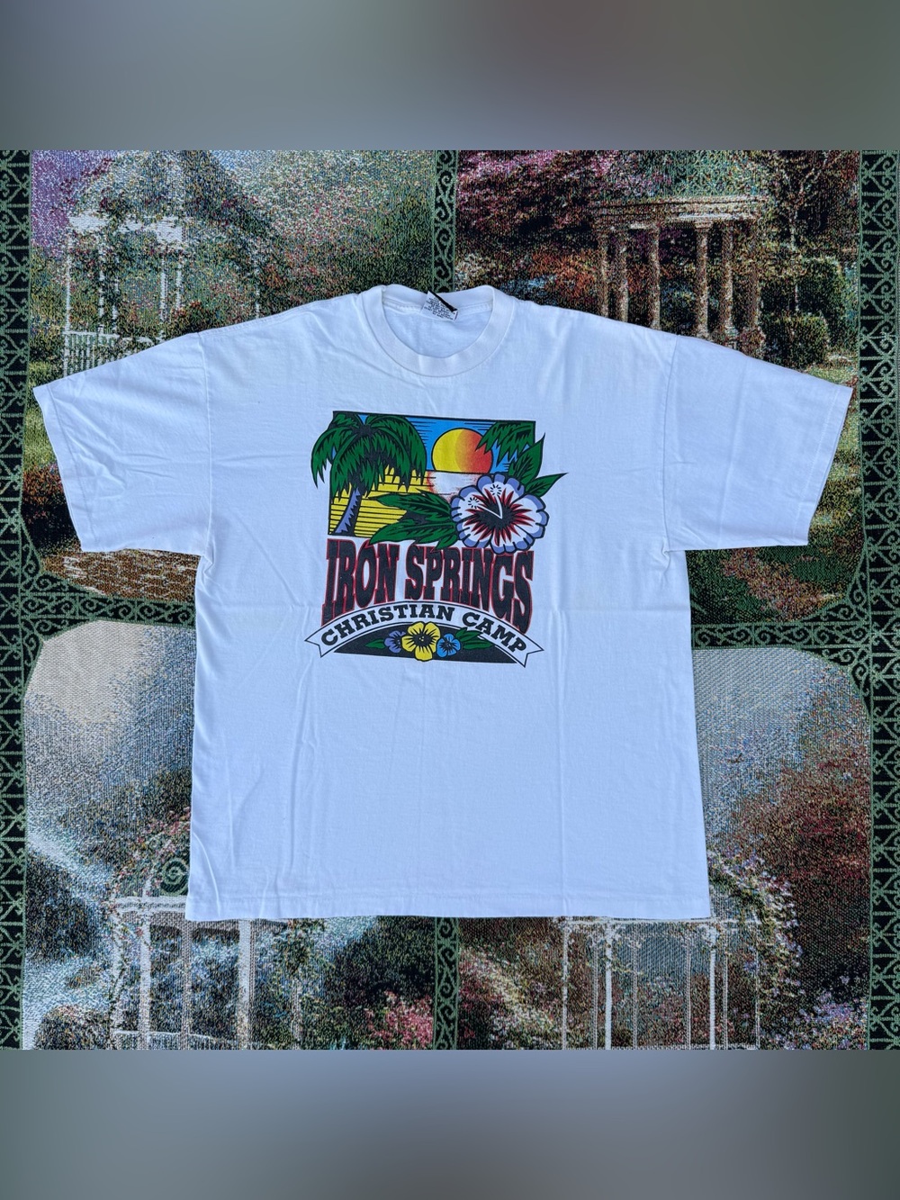 Vintage Iron Springs Christian Camp White Graphic Tee